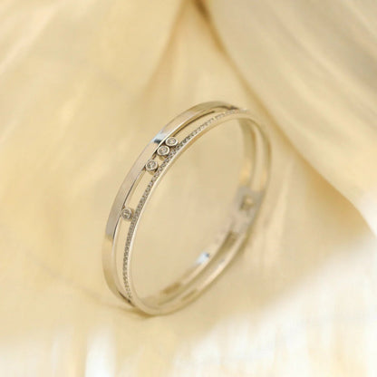 [Royal Jewellery]Move Romane Diamond Bangle Bracelet