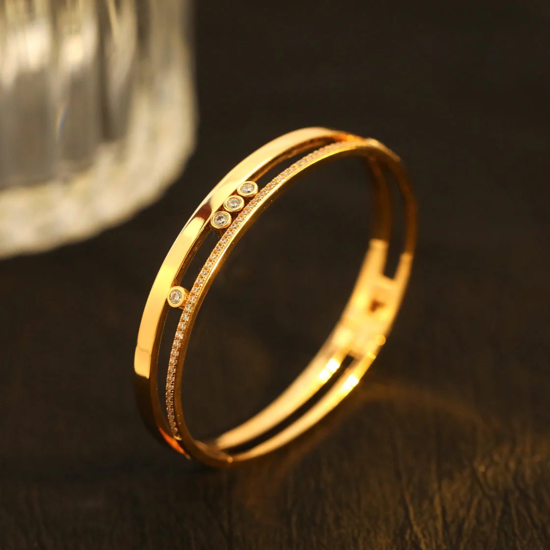 [Royal Jewellery]Move Romane Diamond Bangle Bracelet