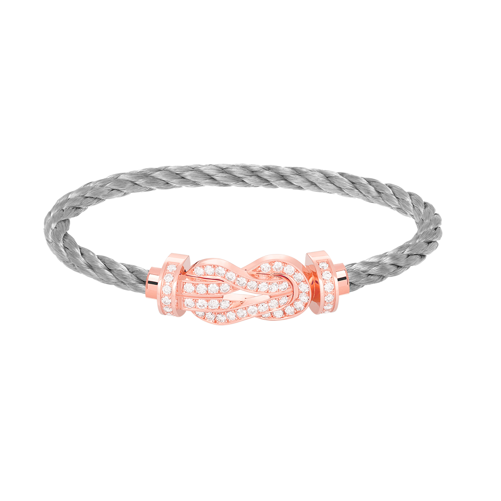 [ROYAL]CHANCE LARGE 8 FIGURE BUCKLE FULL DIAMOND BRACELET ROSE GOLD