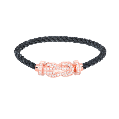 [ROYAL]CHANCE LARGE 8 FIGURE BUCKLE FULL DIAMOND BRACELET ROSE GOLD