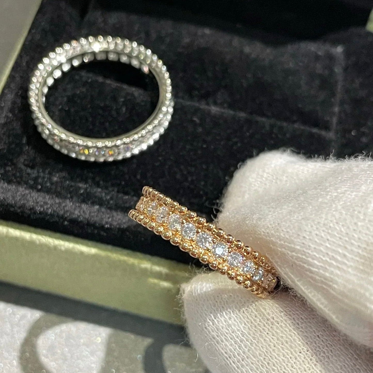 [ROYAL]PERLEE DIAMOND SILVER RING