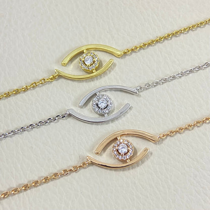 [Royal Jewellery]Lucky Eye Pave-Set Diamond Bracelet