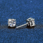[Royal&Vicky]FOUR-PRONG MOISSANITE EARRINGS