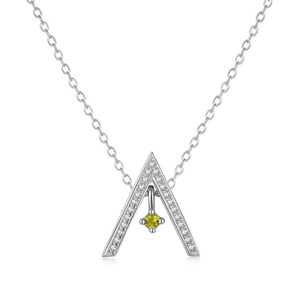 [Royal Jewellery]Sparkling "A" Shape Necklace