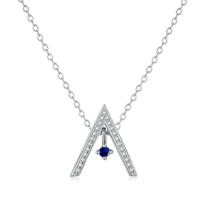 [Royal Jewellery]Sparkling "A" Shape Necklace