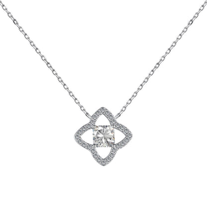 [Royal Jewellery]Exquisite Flower Shape Princess Cut Necklace