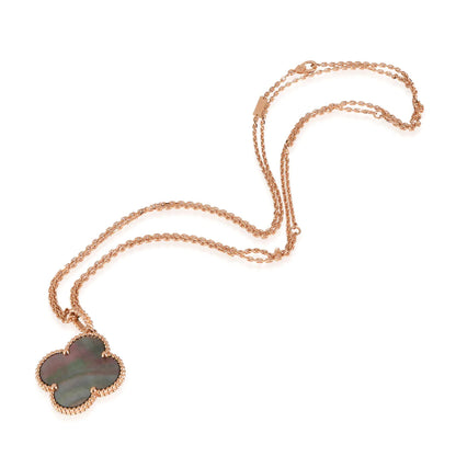 [Royal]CLOVER 25MM GOLD DARK MOP BIG CLOVER NECKLACE