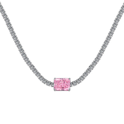 [Royal Jewellery]2.0 carat Ornate Emerald Cut Necklace