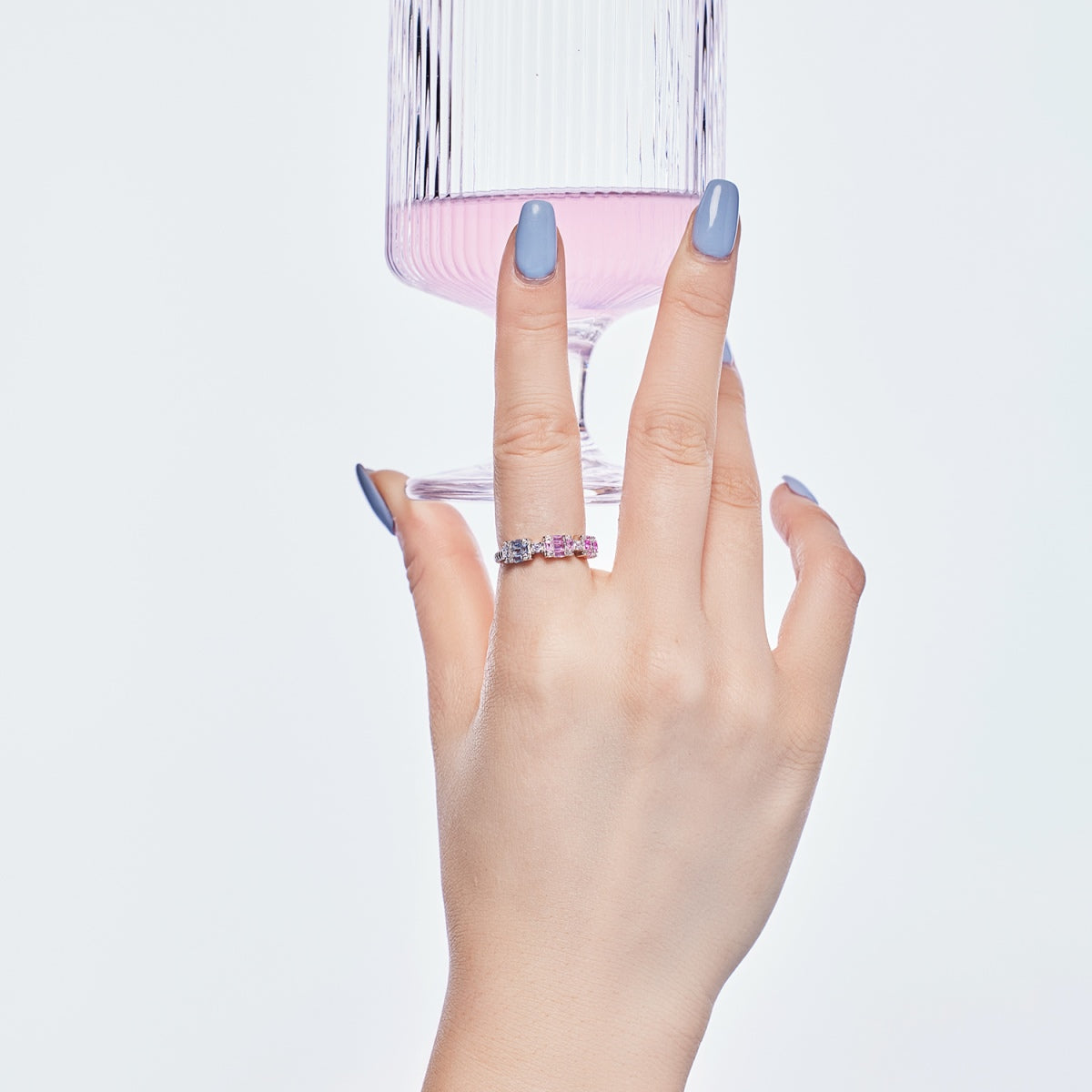 [Royal Jewellery]Unique Colorful Emerald Cut Party Ring