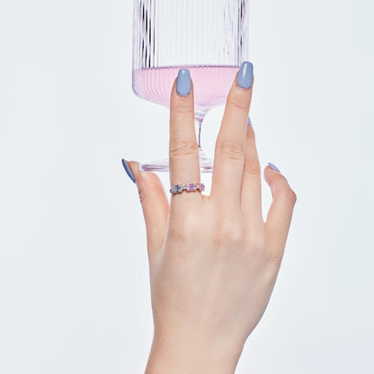 [Royal Jewellery]Unique Colorful Emerald Cut Party Ring