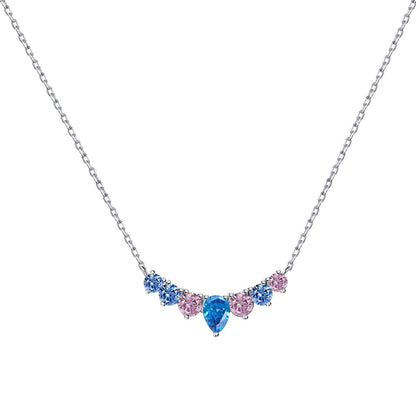 [Royal Jewellery]Dainty Colorful Heart Necklace