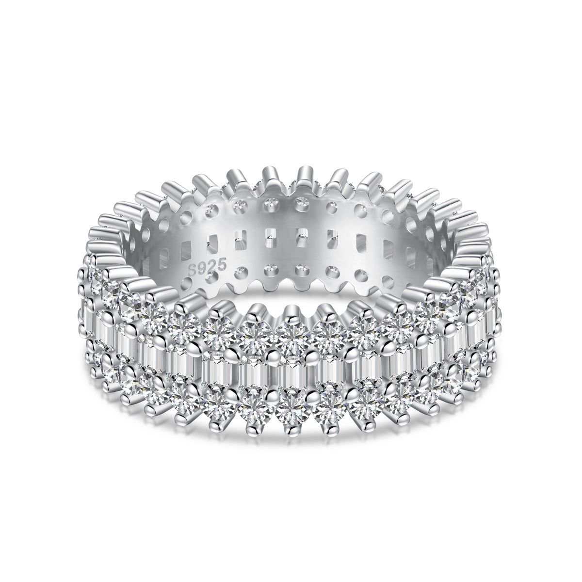 [Royal Jewellery]Ornate Colorful Radiant Cut Daily Ring
