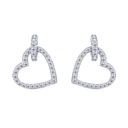 [Royal Jewellery]Dainty Heart Shape Earrings
