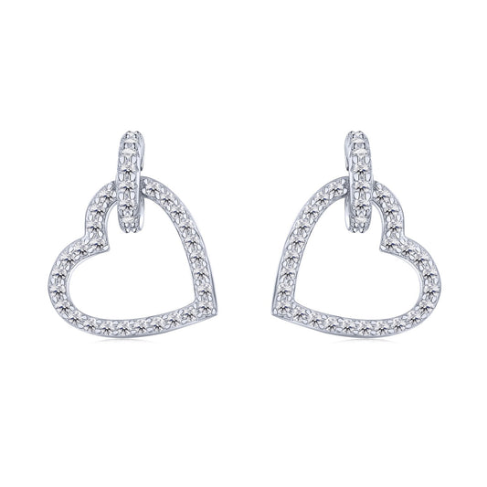 [Royal Jewellery]Dainty Heart Shape Earrings