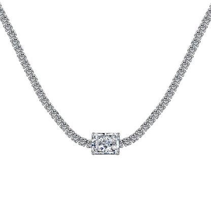 [Royal Jewellery]2.0 carat Ornate Emerald Cut Necklace