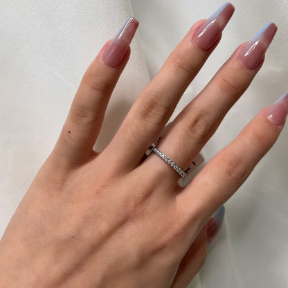 [Royal Jewellery]Delicate Sparkling Round Cut Daily Ring
