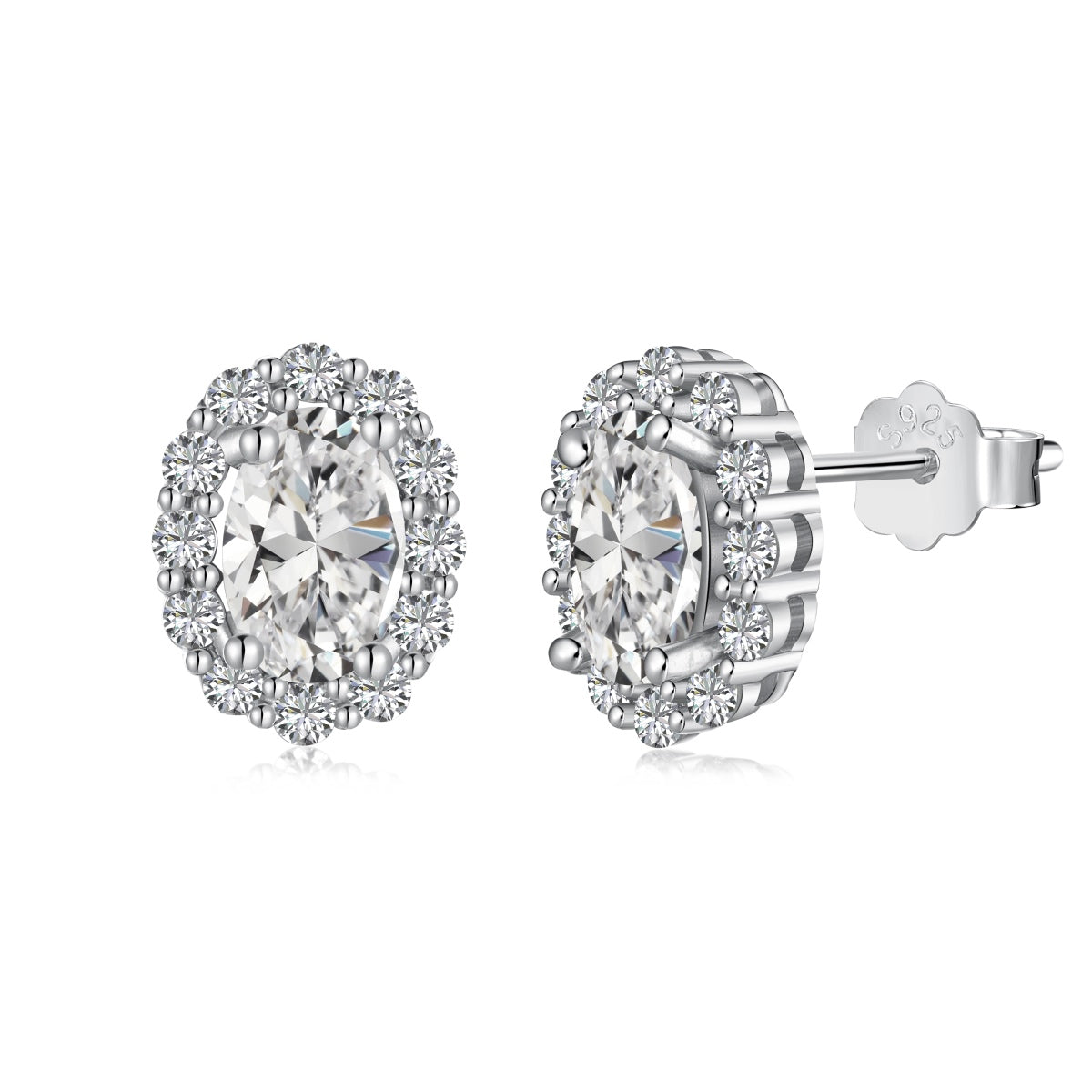 [Royal Jewellery]Delicate Unique Oval Cut Daily Earrings