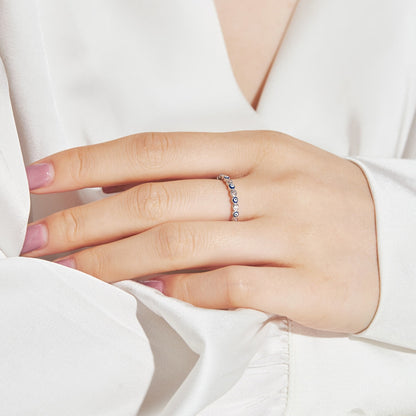 [Royal Jewellery]Sparkling Vibrant Round Shape Daily Ring