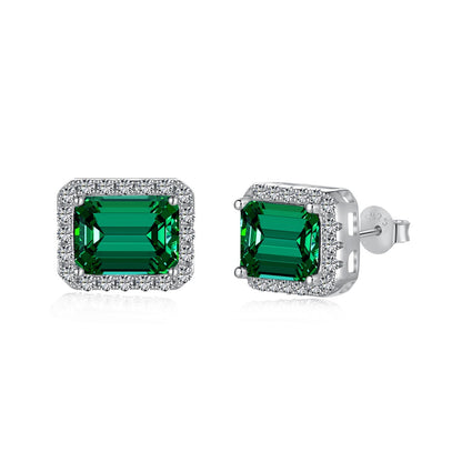 [Royal Jewellery]Luxurious Dainty Emerald Cut Banquet Earrings