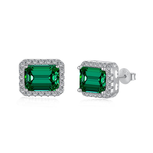 [Royal Jewellery]Luxurious Dainty Emerald Cut Banquet Earrings