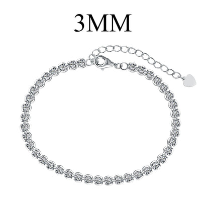 [Royal Jewellery]Ornate  Sparkling Round Cut Daily Bracelet