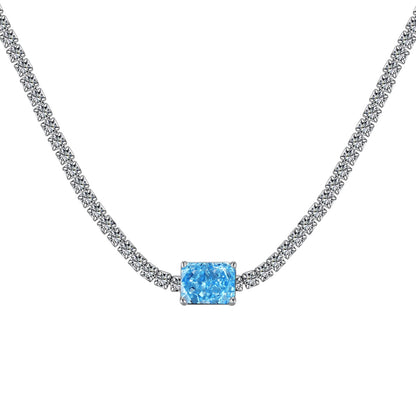 [Royal Jewellery]2.0 carat Ornate Emerald Cut Necklace