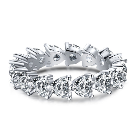 [Royal Jewellery]0.25 Carat Radiant Romance Heart Cut Lover Ring