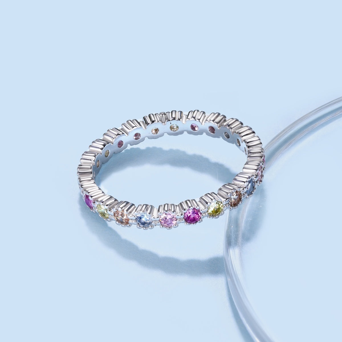 [Royal Jewellery]Exquisite Colorful Round Cut Party Ring