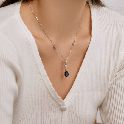 [Royal Jewellery]Dazzling Pear Cut Necklace