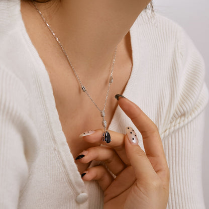 [Royal Jewellery]Dazzling Pear Cut Necklace