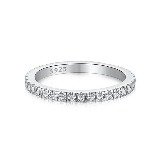 [Royal Jewellery]Delicate Sparkling Round Cut Daily Ring
