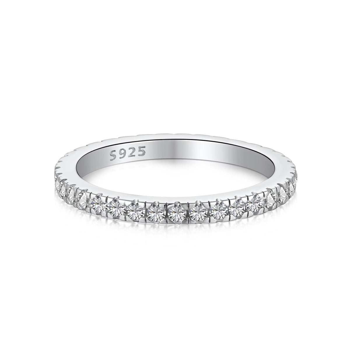 [ROYAL]Delicate Sparkling Round Cut Daily Ring