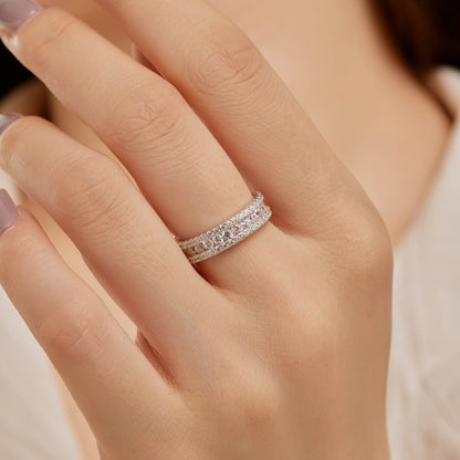 [Royal Jewellery]Delicate Colorful Round Cut Daily Ring