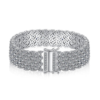 [Royal Jewellery]Ornate Elegant Round Cut Party Bracelet
