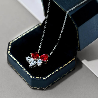 [Royal Jewellery]Dainty Red Heart Necklace