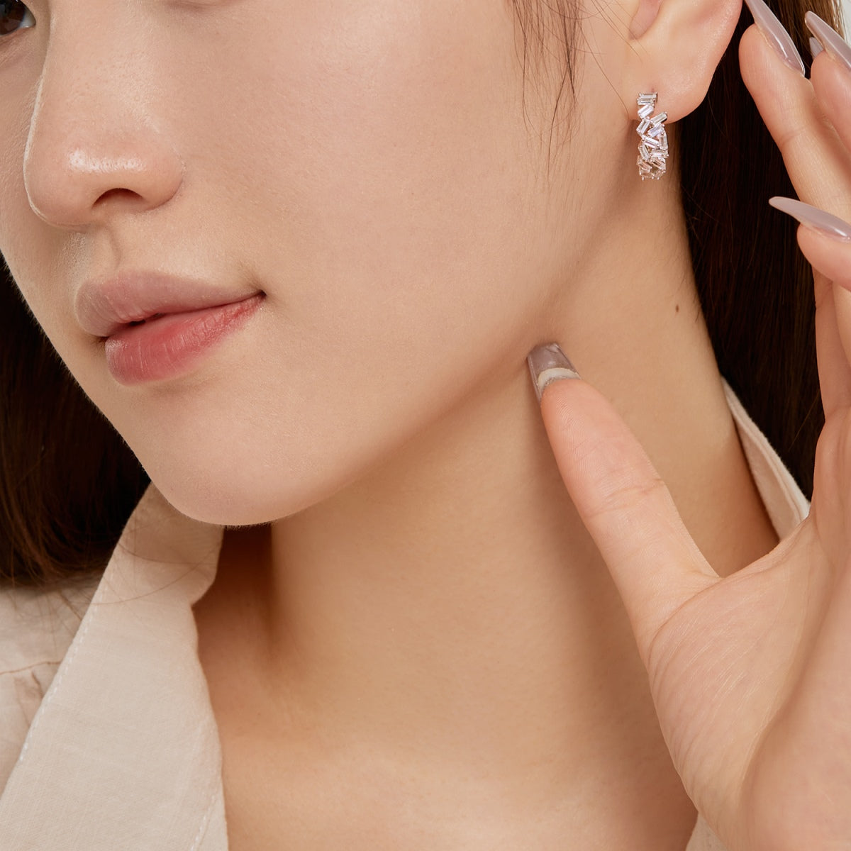 [Royal Jewellery]Dazzling Colorful Emerald Cut Daily Earrings