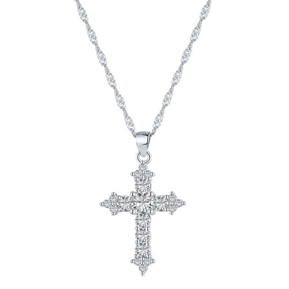 [Royal Jewellery]Delicate Cross Shape Necklace