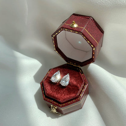 [Royal Jewellery]Ornate Water Drop Shape Earrings