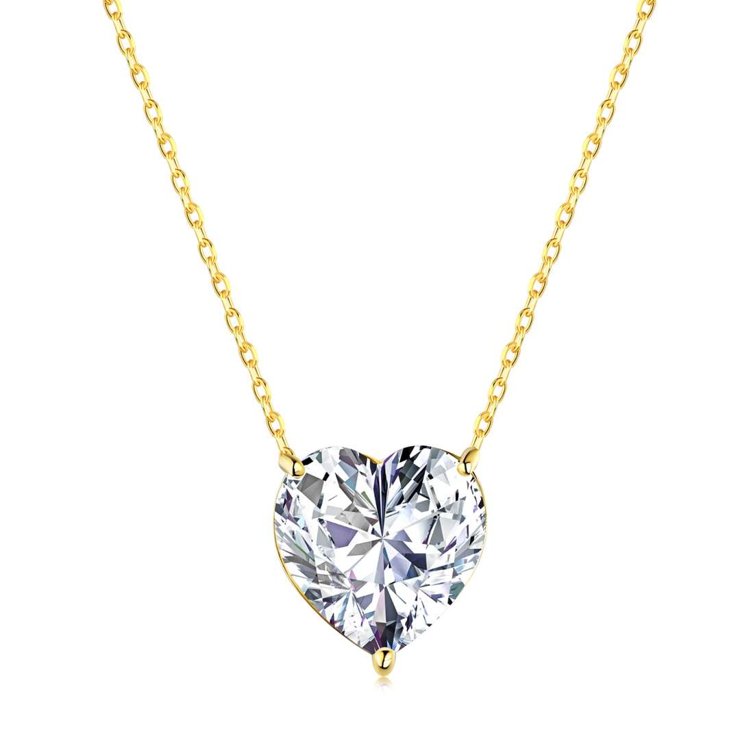 [Royal Jewellery]6.0 carat Radiant Heart Shape Necklace