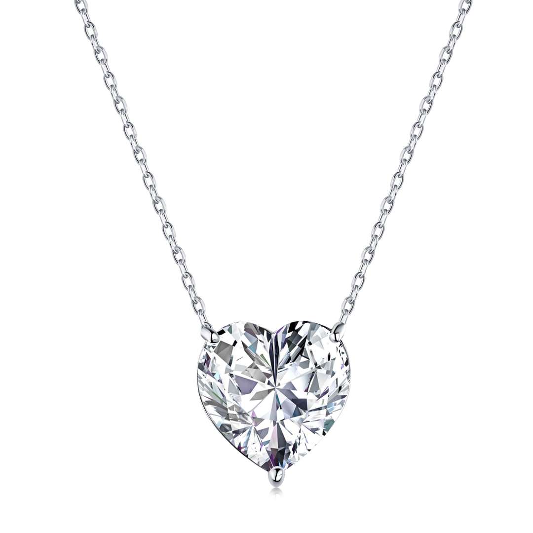 [Royal Jewellery]6.0 carat Radiant Heart Shape Necklace