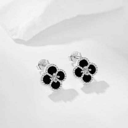 [ROYAL]Four-Leaf Clover Flower Shape Exquisite Earrings