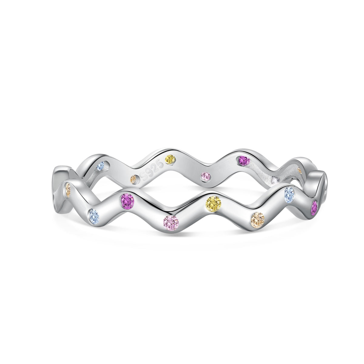 [Royal Jewellery]Ornate Vibrant Round Cut Daily Ring