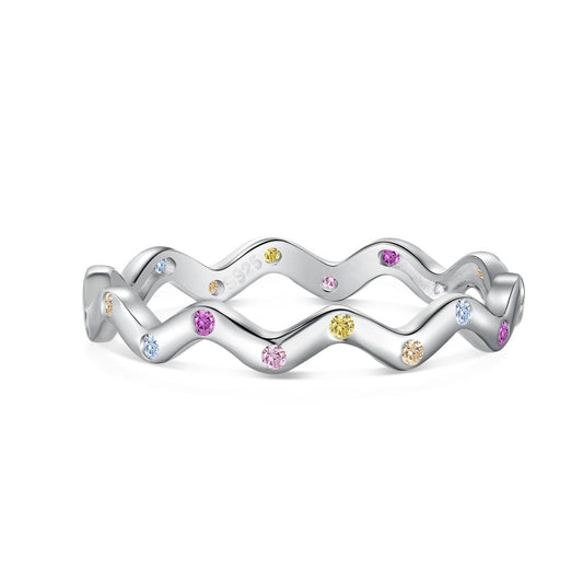 [Royal Jewellery]Ornate Vibrant Round Cut Daily Ring