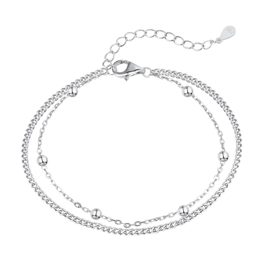 [Royal Jewellery]Delicate Bead Double Layer Bracelet