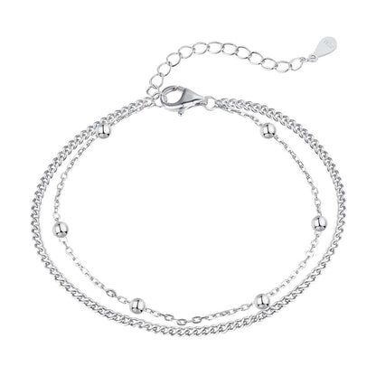 [Royal Jewellery]Delicate Bead Double Layer Bracelet