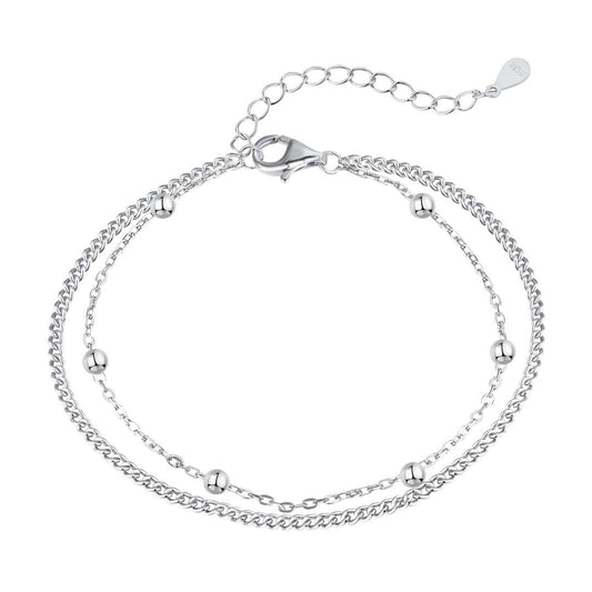 [Royal Jewellery]Delicate Bead Double Layer Bracelet