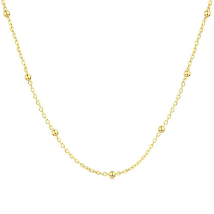 [Royal Jewellery]Small Bead Clavicle Chain Simple Necklace