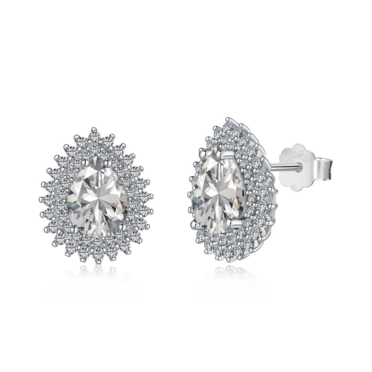 [Royal Jewellery]Delicate Gorgeous Pear Cut Daily Earrings