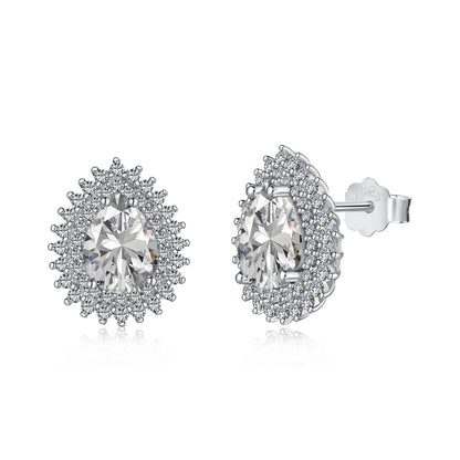 [Royal Jewellery]Delicate Gorgeous Pear Cut Daily Earrings