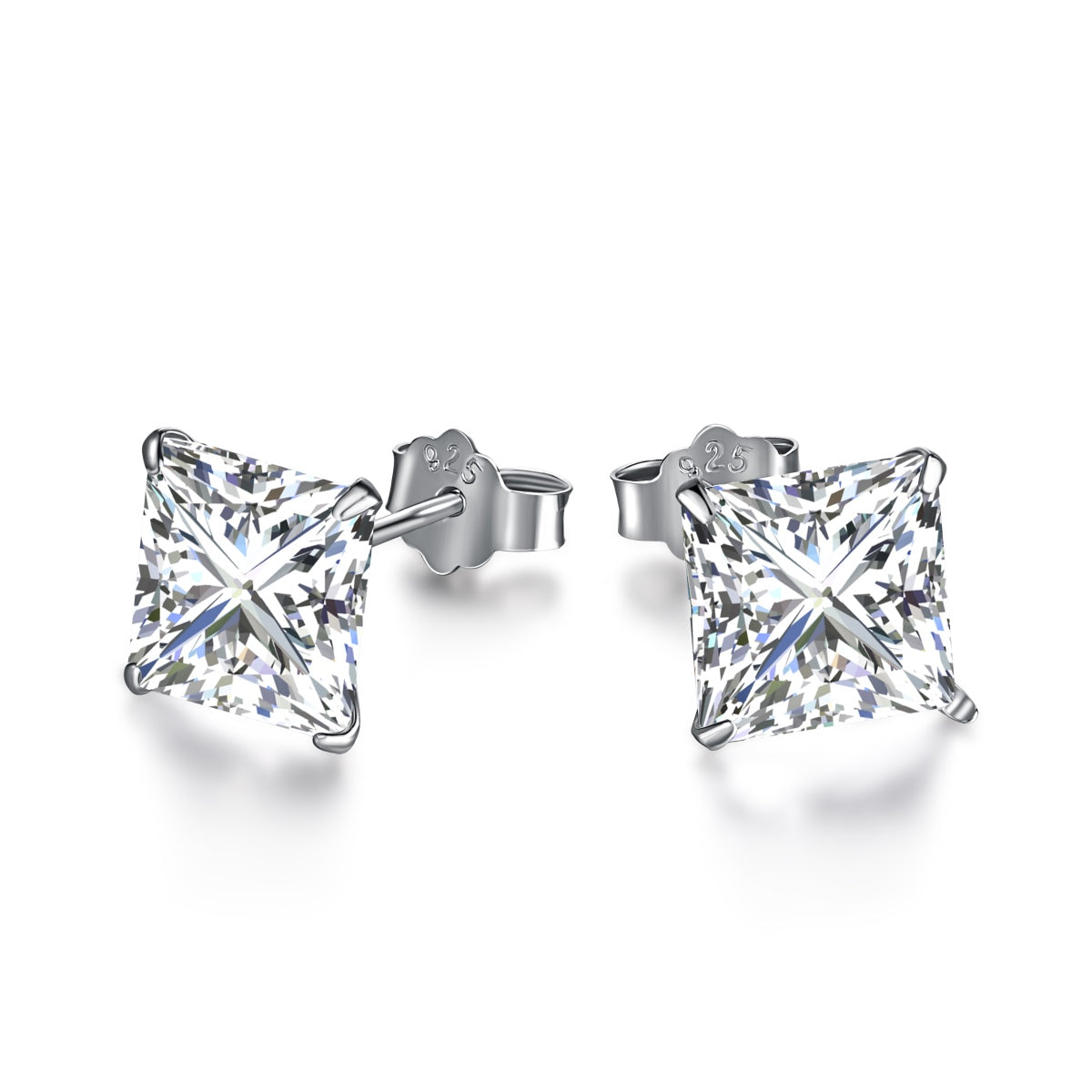 [Royal Jewellery]Ornate Square Shape Earrings